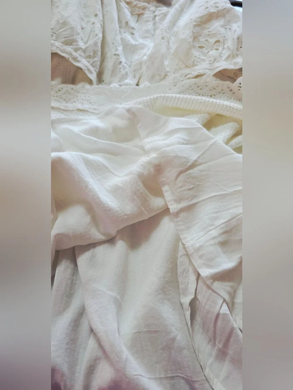 NWT Free People Madelyn Cotton Maxi Skirt Set – Sugar Swizzle – Large